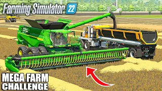 FIRST CANOLA HARVEST WITH THE NEW JOHN DEERE X9 | MEGA FARM Challenge | Farming Simulator 22