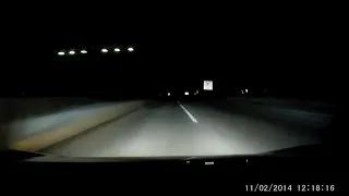 Driver encounters a suspicious roadblock late at night and recognises it as a trap..!!