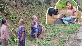 The mother-in-law sadly searched everywhere for her daughter-in-law