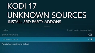 Kodi 17 Unknown Sources