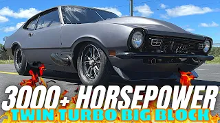 3000 HP Twin Turbo Big Block Ford Maverick Monster Shakedown