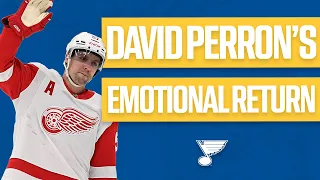 Perron gets emotional in return to St. Louis
