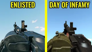 Enlisted vs Day of Infamy - Weapons Comparison