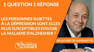 Les personnes sujettes à la dépression sont-elles plus susceptibles d'avoir la maladie d'Alzheimer ?