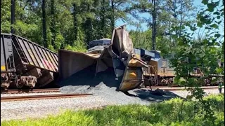 HOLY HELL! CSX I032 Strikes L743-15 In Folkston GA Today At 1PM (Credits To VRF)