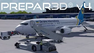 Prepar3D V4.2 | Landing into Boryspil Airport | UKBB | PMDG 737-800NGX WL | P3D