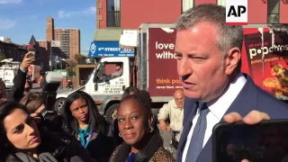NYC Mayor Cast His Vote, Looks to Clinton Win