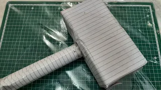 how to make a thor hammer with paper very easy and hard