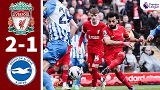 Mohammed Salah & Diaz Goals in Comeback Win! | Liverpool (2-1) Brighton | Highlights All Goals