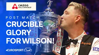 Kyren Wilson lifts the 2024 World Championship Trophy 🏆 | FULL CELEBRATIONS & POST MATCH