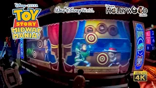 Toy Story Midway Mania On Ride 4K POV with Queue Disney's Hollywood Studios 2021 03 06