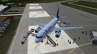 Fslabs A319 Latam - SBAR (Aracaju) SBFN (Fernando de Noronha) Offline