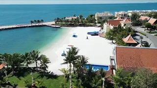 Drone flying over the beach at Sihanoukville Cambodia