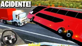 COMO NÃO DIRIGIR um ÔNIBUS!!! - Euro Truck Simulator 2 + G27