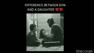 Difference between daughter and son