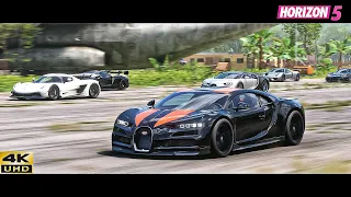 FH5 ULTIMATE DRAG RACE! JESKO, RIMAC, F5, NEVERA, BATTISHA,CHIRON, VEYRON, REFERA, SF90, SVJ, SC2