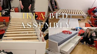 Build with me an IKEA Brimnes day bed for the very FIRST TIME!