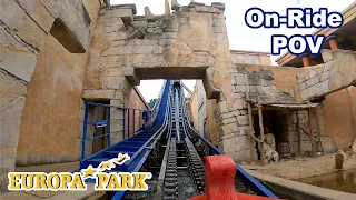 Poseidon Front Row POV Europa Park MACK Rides Water Coaster