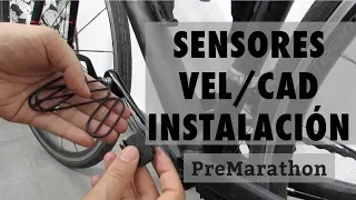 Cómo colocar los sensores cadencia y velocidad de Garmin y Wahoo