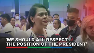 ICC return 'under study'? VP Sara reacts to Marcos statement | ABS-CBN News