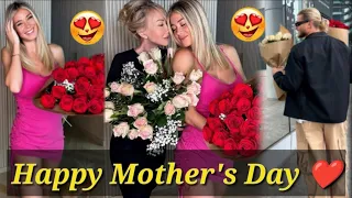 Mother's Day❤️Delitta leotta and Loris karius celebrating mother's day😱