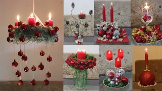 10 Christmas candle holder ideas | Christmas decoration ideas at home