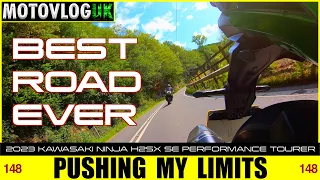 Pushing MY Limits On The Best Road! 2023 Kawasaki Ninja H2 SX SE Performance Tourer!  148 Motovlog