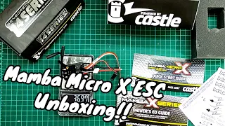 Mamba Micro X ESC + 2850KV Sensored Brushless Motor for RC Crawler Unboxing