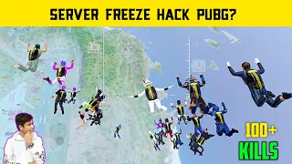 😤 Server Freeze Hack Pubg Mobile Gameplay - 100 Player's Land At One Place - Legend X