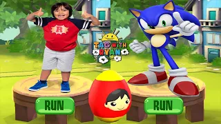 Tag with Ryan vs Sonic Dash - Combo Panda vs Classic Sonic - All Characters Unlocked All Costumes