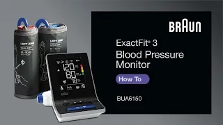 Braun ExactFit 3 Blood Pressure Monitor BUA6150 - How to Use