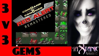 3 on 3 Command & Conquer Red alert Remastered GEMS!