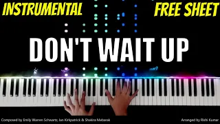 Shakira - Don't Wait Up Piano Instrumental | Karaoke | Tutorial | Notes | English Song Keyboard