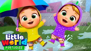 Nico e Nina Brincam na Chuva! ☔ | 🌈 O Mundo de Nina e Nico - Little World Português