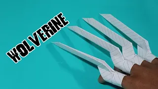 tutorial to make wolverine claws out of paper - easy origami