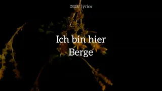 ich bin hier - berge (legendado alemão - português)
