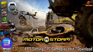 RPCS3 MotorStorm PC Gameplay | Playable | PS3 Emulator Performance Test | 1080p60FPS | 2021 Latest