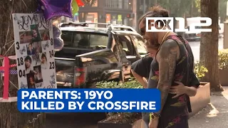 ‘Stupid gun violence’: 19-year-old woman shot in Pearl District was hit by crossfire, parents say