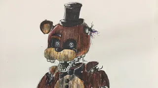 Drawing Ignited Freddy (The Joy Of Creation Story Mode)