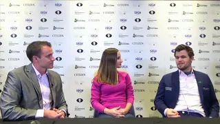 Magnus Carlsen vs Fabiano Caruana with Interview