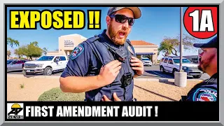 SIX FOOT SIX COP THINKS HE'S A TOUGH GUY ! Arizona Police - First Amendment Audit - Amagansett Press