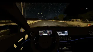 Шашки в City Car Driving на Mercedes-Benz E63 AMG W213