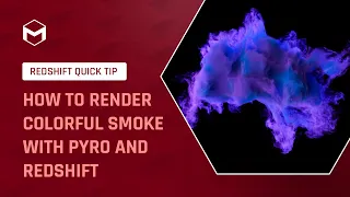 #RedshiftQuickTip7: How to render colorful smoke with Pyro and Redshift