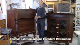 Rescuing an Antique Butler's Chest & Bookcase - Thomas Johnson Antique Furniture Restoration