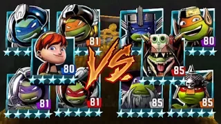 Space Turtles and April VS LARP Turtles and Dragon Leatherhead - TMNT Legends