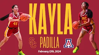 Kayla Padilla: 15 PTS, 7 AST, 5-8 3PT, 1 BLK, 0 TO vs Arizona | 2.12.24