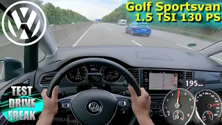 2020 Volkswagen Golf Sportsvan 1.5 TSI 130 PS TOP SPEED AUTOBAHN DRIVE POV