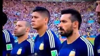 World Cup Final 2014 national anthem germany -Himno Nacional argentina