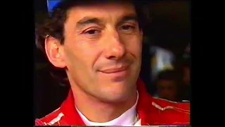 Ayrton Senna Interviewed by Barry Sheen 1993 Australian Grand Prix RARE pre race asked if you Fight?