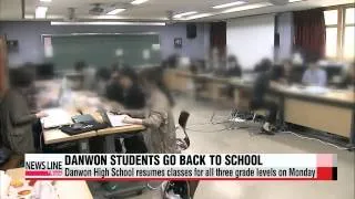 Danwon High School resumes classes for all three grades on Monday